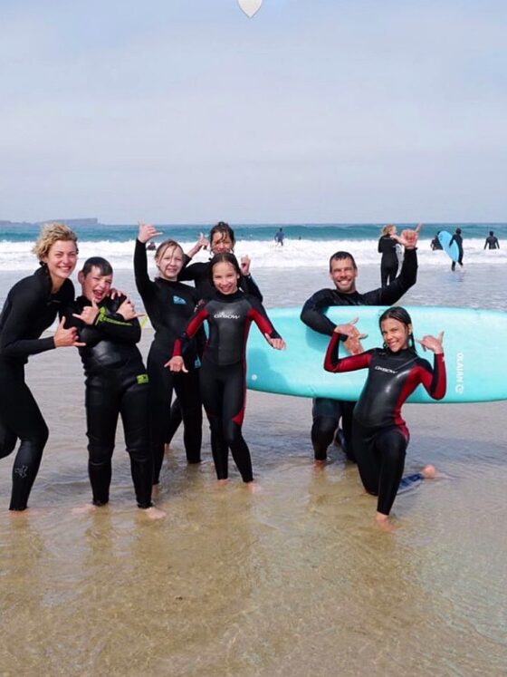 Ukraine Refugee Kids learn to Surf in Portugal